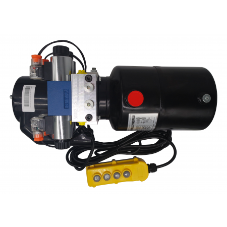ZASILACZ AGREGAT HYDRAULICZNY 24V 2,2KW 2,5cm3 6L DWIE SEKCJE + PILOT